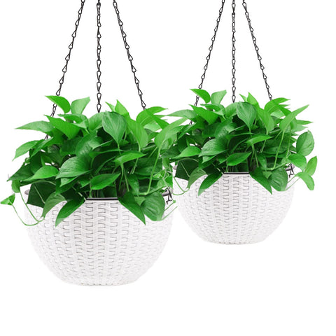 Foraineam outer woven basket in white complements any decor.