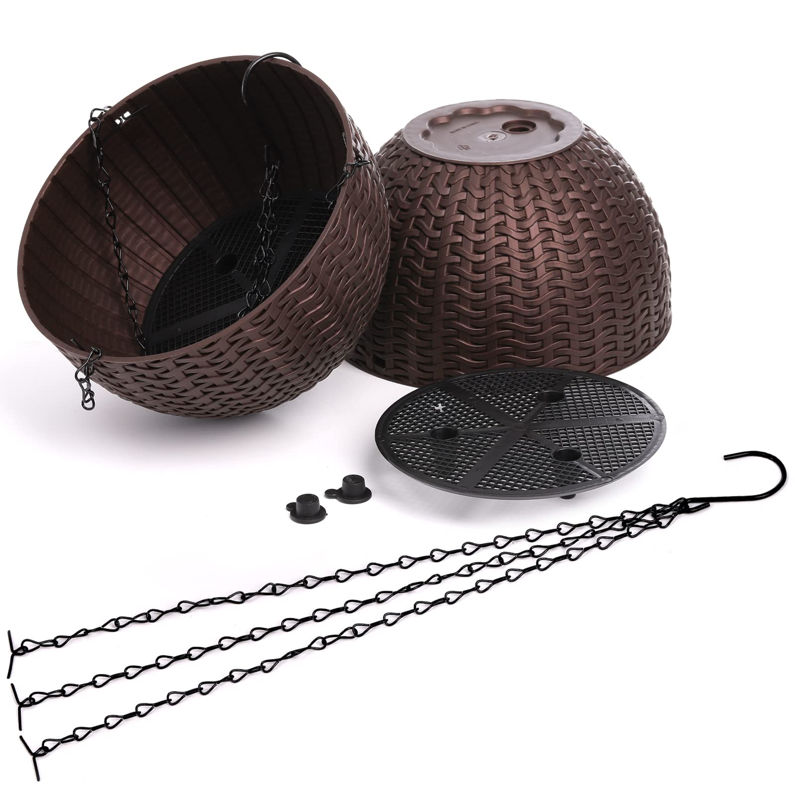Foraineam planter with drainage plug supports easy indoor cleanliness and seasonal transitions.