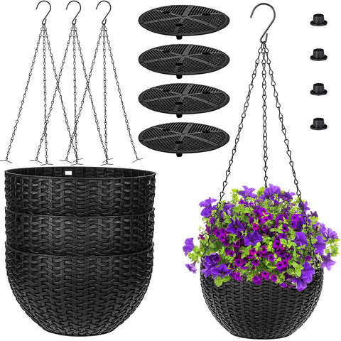 Foraineam self-watering basket insert maintains moisture and reduces watering frequency.