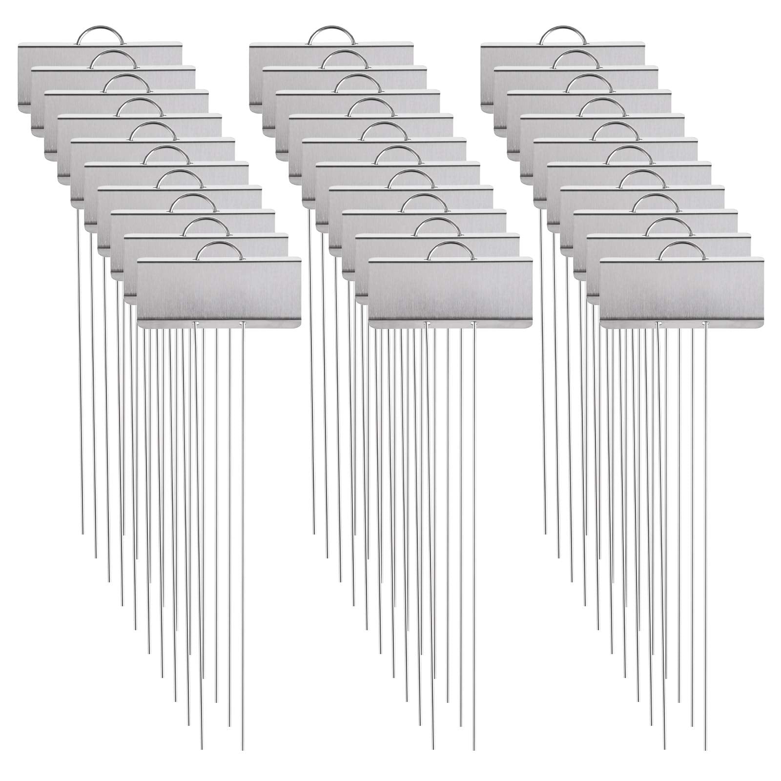 Foraineam stainless steel garden markers 11.5 inch for durable plant identification in any garden.