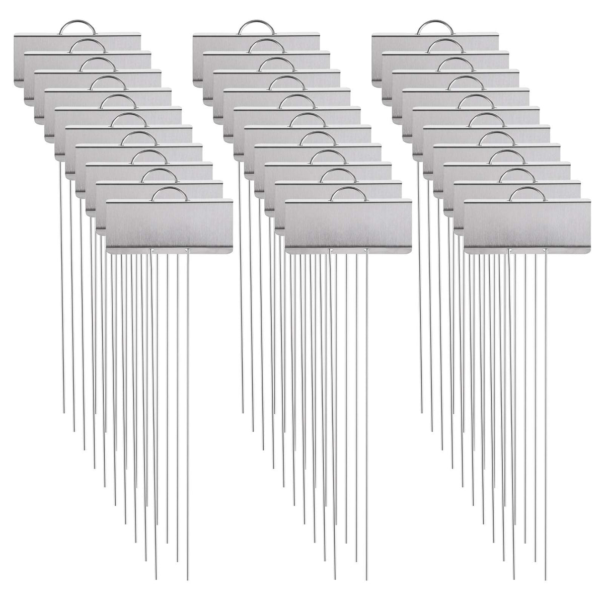 Foraineam stainless steel garden markers 11.5 inch for durable plant identification in any garden.