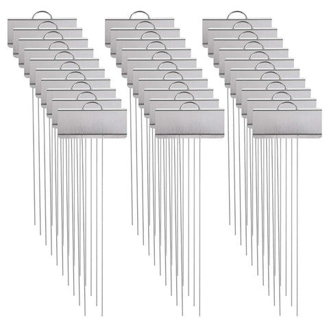 Foraineam stainless steel garden markers 11.5 inch for durable plant identification in any garden.