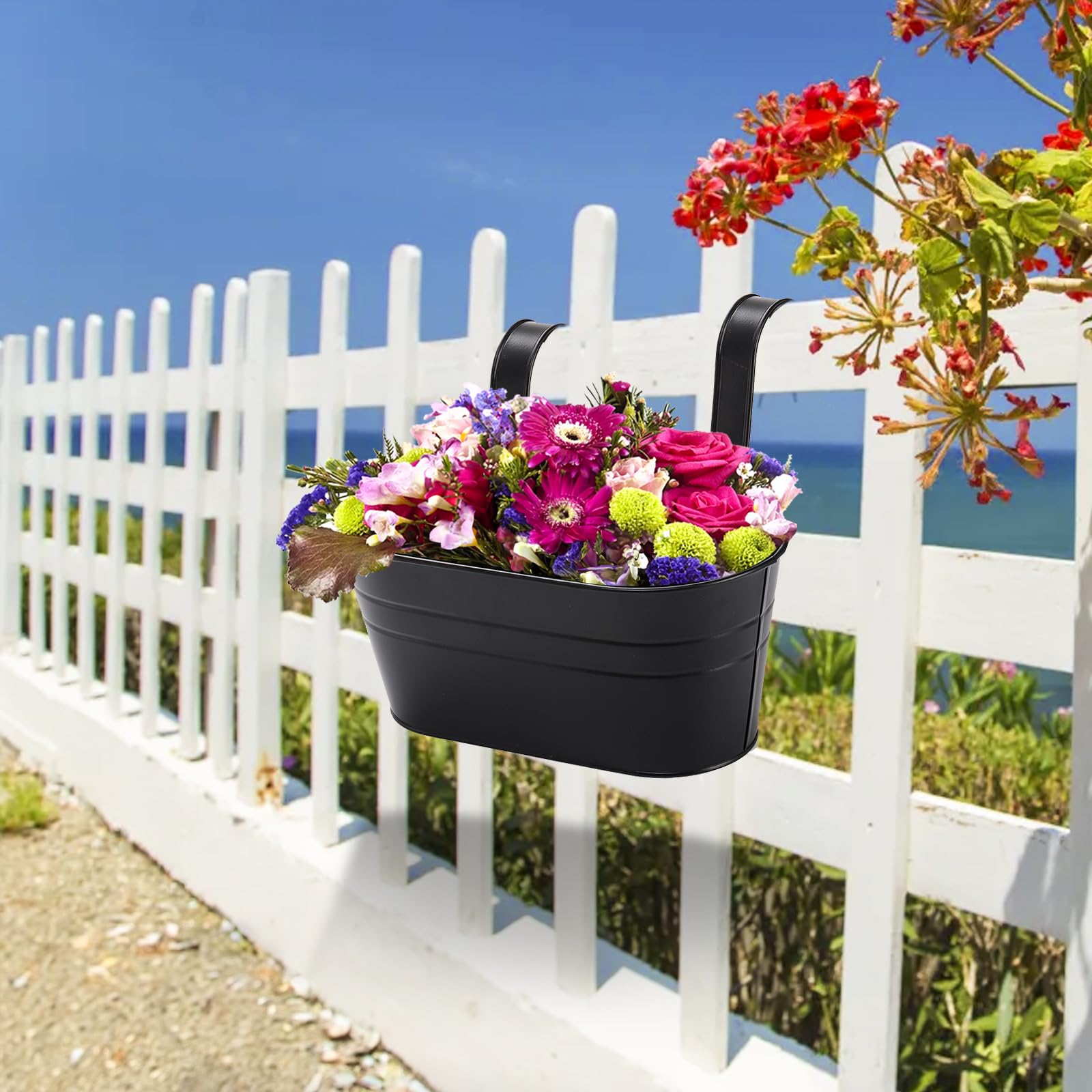 Drain holes prevent water buildup and keep soil ventilated.