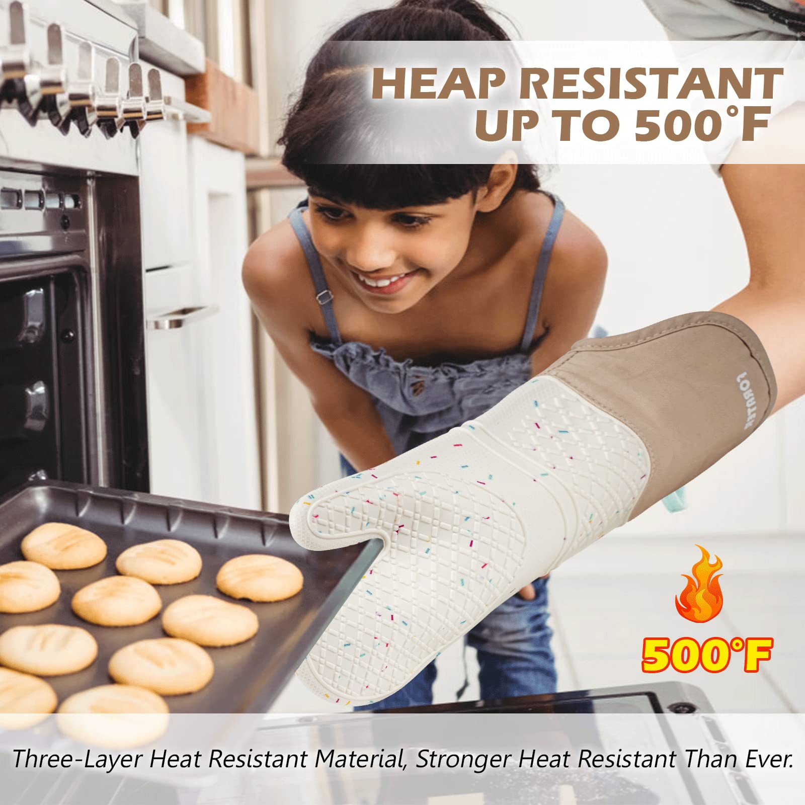 FORATER ideal for BBQ and oven use with secure grip during grilling