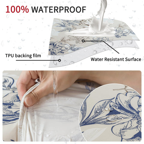 FORCHEER cushion cover with bottom elastic band for secure fit.
