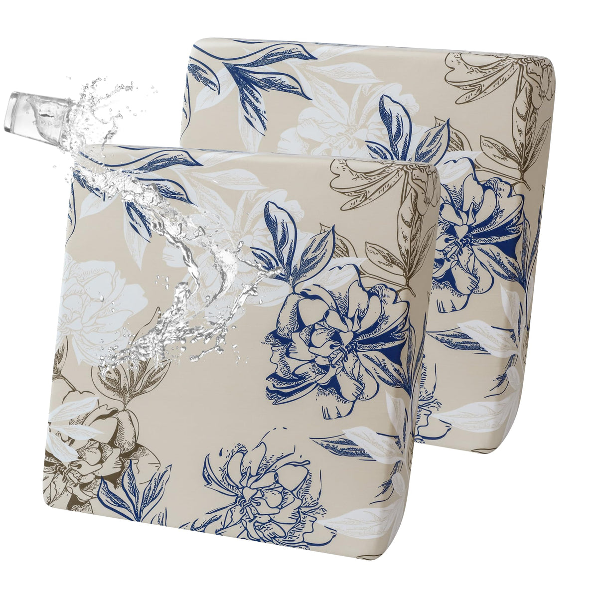 FORCHEER floral 20x20 cushion covers set protects outdoor chairs with a vibrant print.