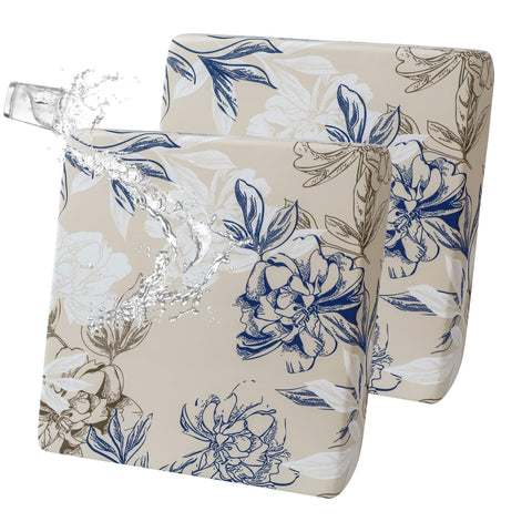 FORCHEER floral 20x20 cushion covers set protects outdoor chairs with a vibrant print.
