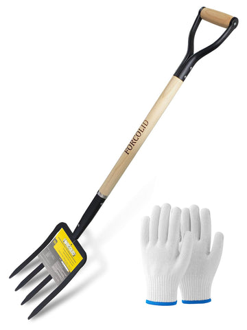 FORCOLID garden fork with 4 tines for soil loosening