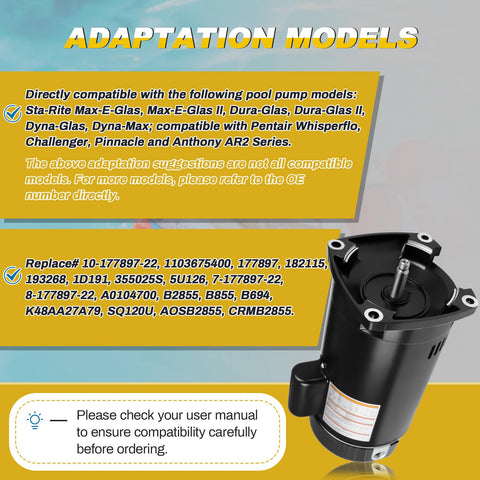 FOREBEN 2HP pool motor side view highlights rugged enclosure for longevity