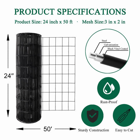 FOREHOGAR 2x3 mesh close-up highlights sturdy construction deterring small animals.