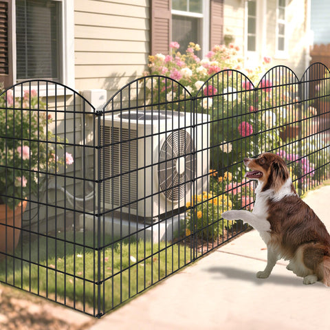 FOREHOGAR black fence adds stylish boundary for beds, lawns, and patios.