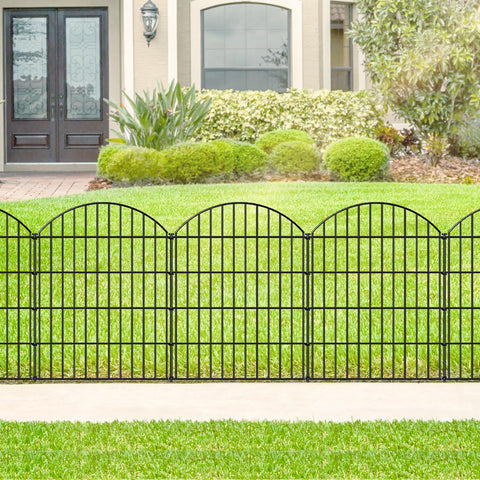 FOREHOGAR black-garden-fence closeup highlights welded finish and durability