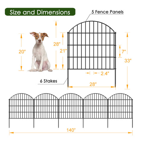 FOREHOGAR black garden fence extended across a yard; versatile enclosure.