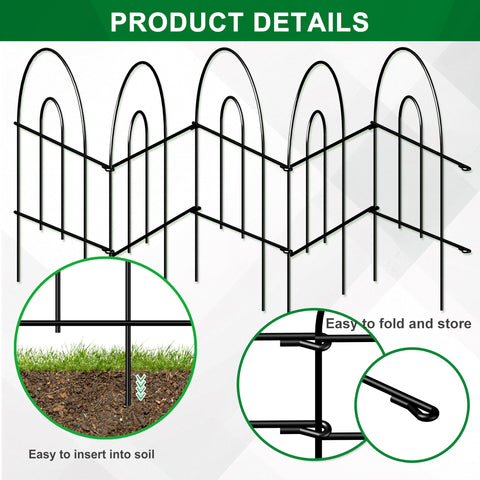 FOREHOGAR black powder coating resists rust and adds a sleek garden accent.