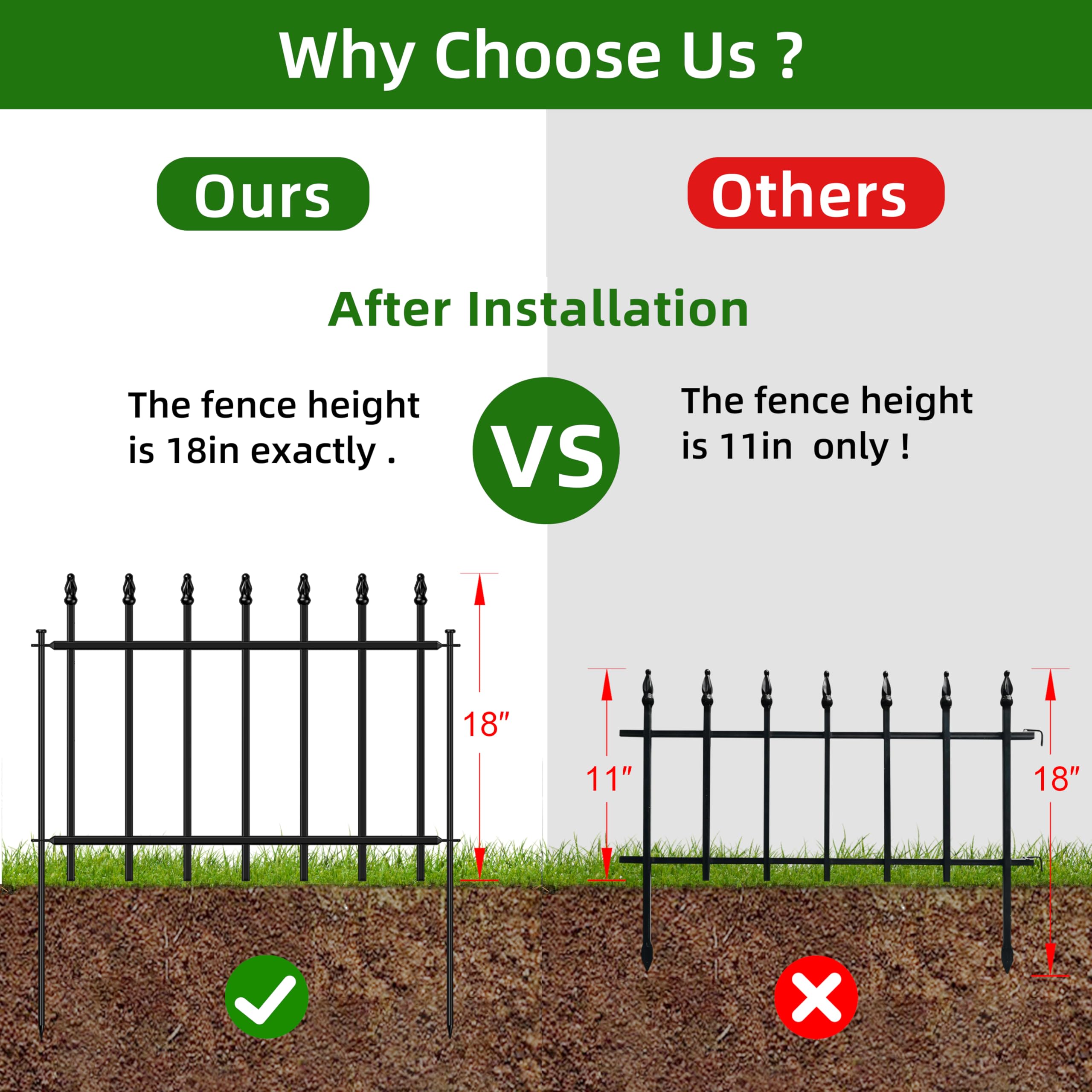 FOREHOGAR black powder-coated finish provides rust resistance and weather-ready appeal.
