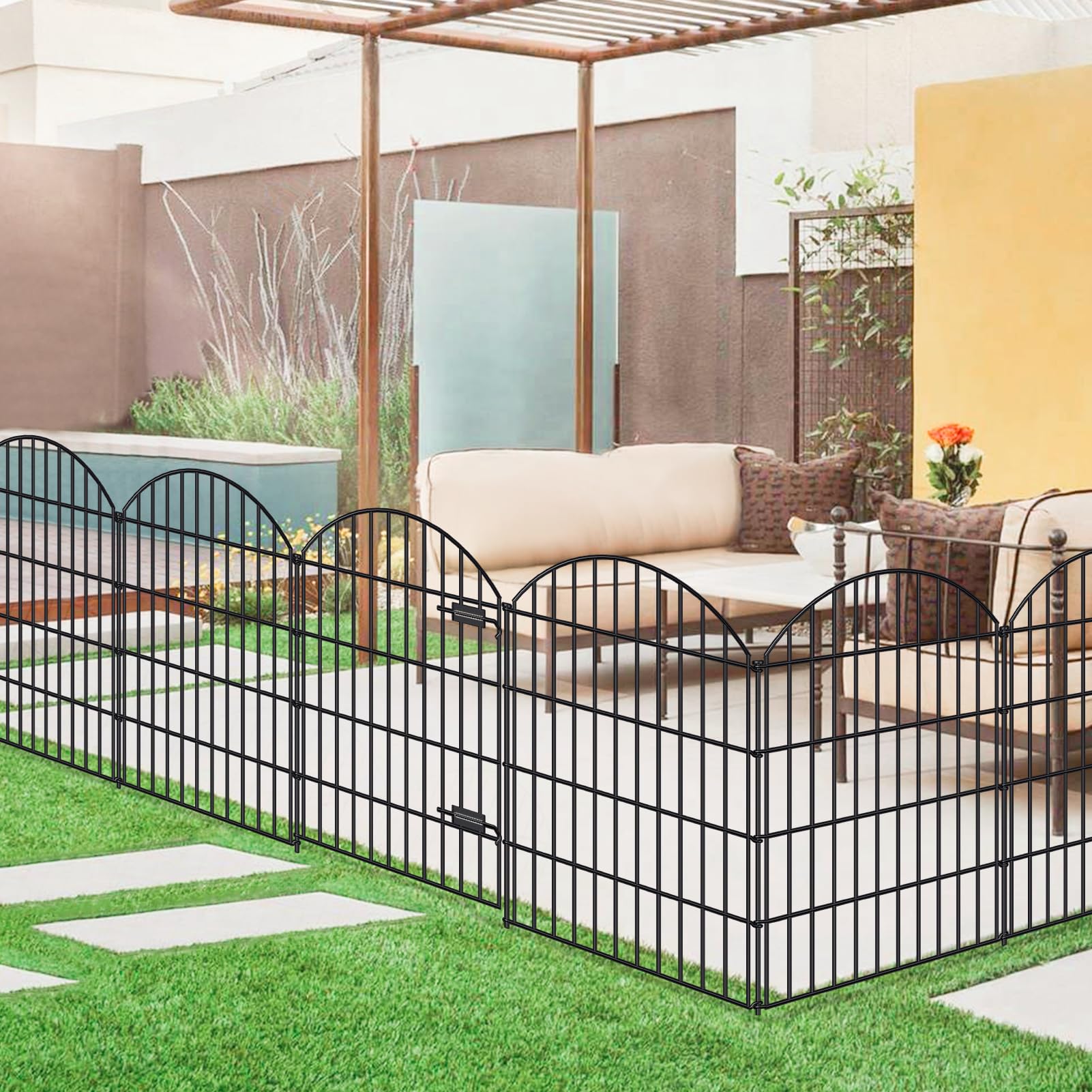 FOREHOGAR border fence for yard and flower beds enabling flexible spacing