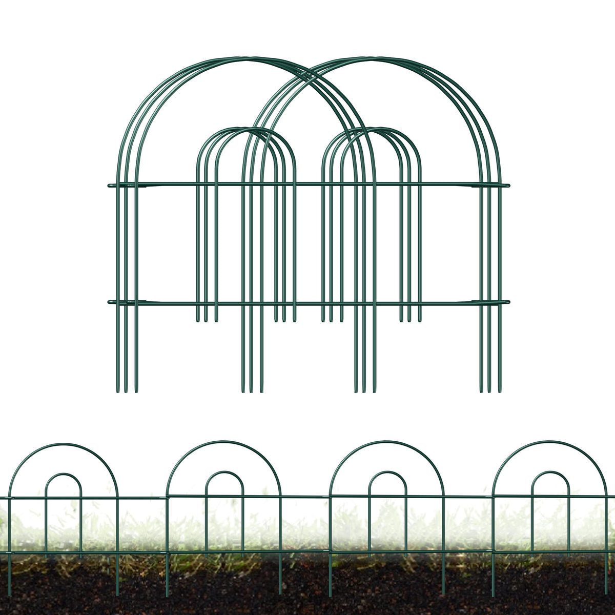 FOREHOGAR decorative border fence panel 18in height for garden edging and boundary definition.
