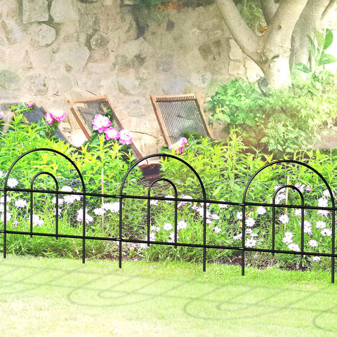 FOREHOGAR decorative border fence panel arch enhances garden design and bed definition.