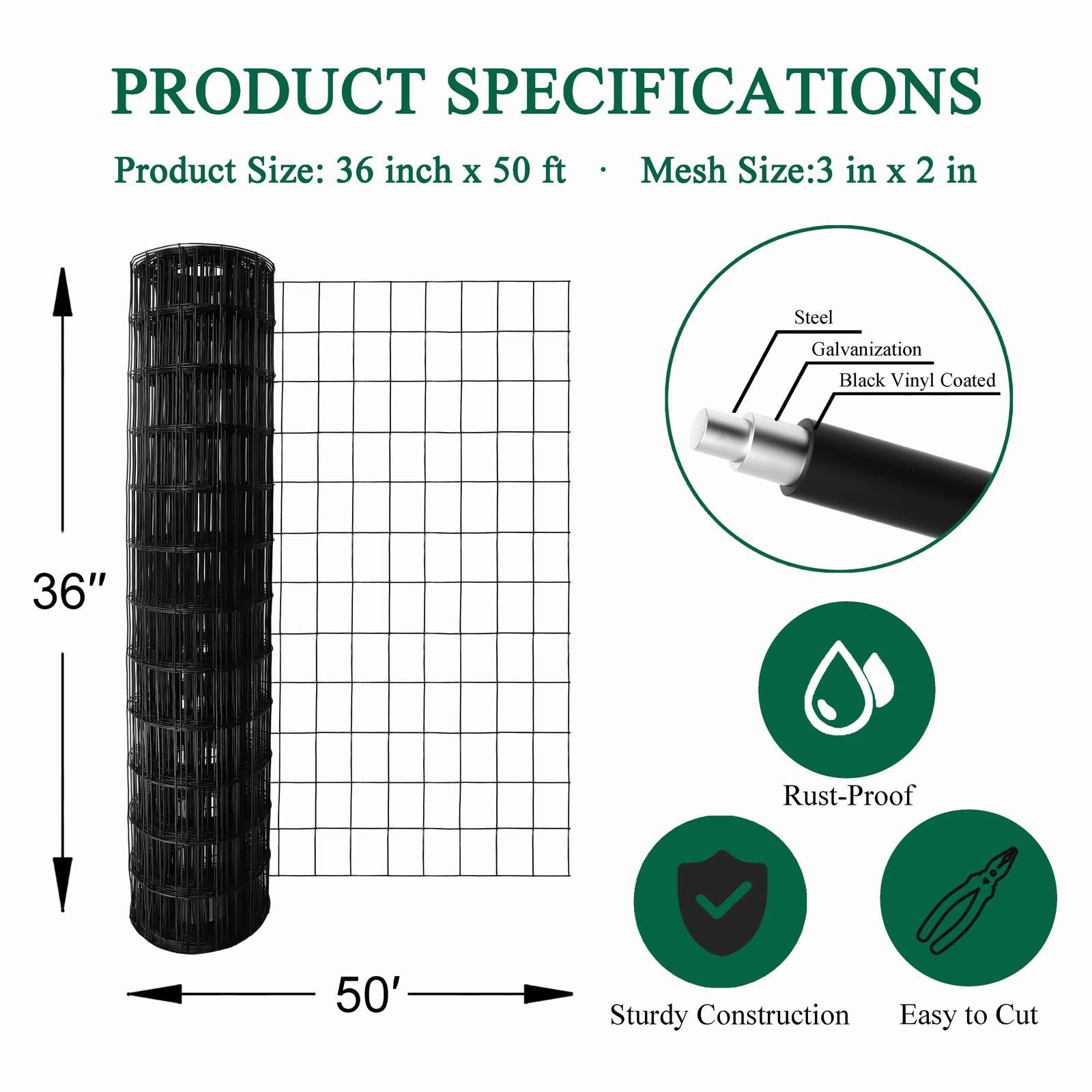 FOREHOGAR fence safely deters deer and rabbits while blending with landscape.