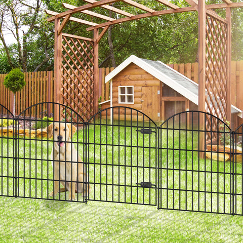 FOREHOGAR fence panel 28in width creates borders for flower beds and lawns