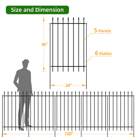 FOREHOGAR installation-friendly fence panels for quick borders around flowers.