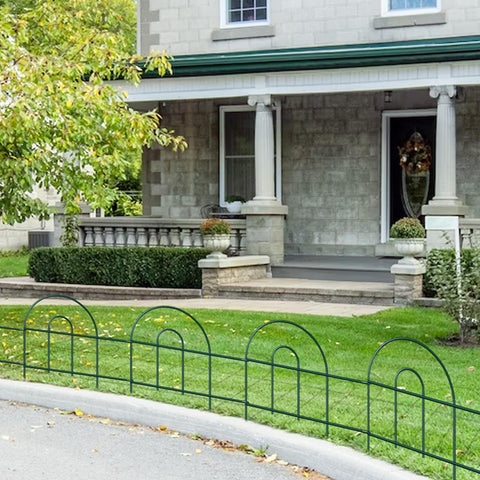 FOREHOGAR flower bed protection fence helps guard delicate plants and borders.