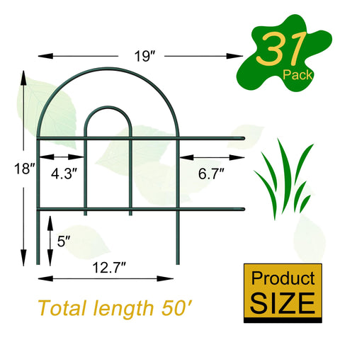 FOREHOGAR foldable border fence stores flat for easy relocation and reuse.
