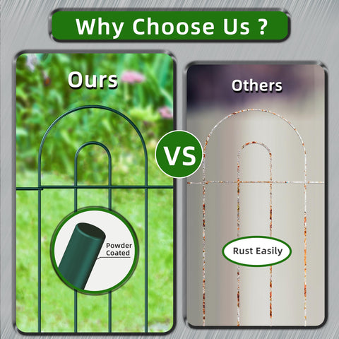 FOREHOGAR folding metal fence panels for quick, flexible setup