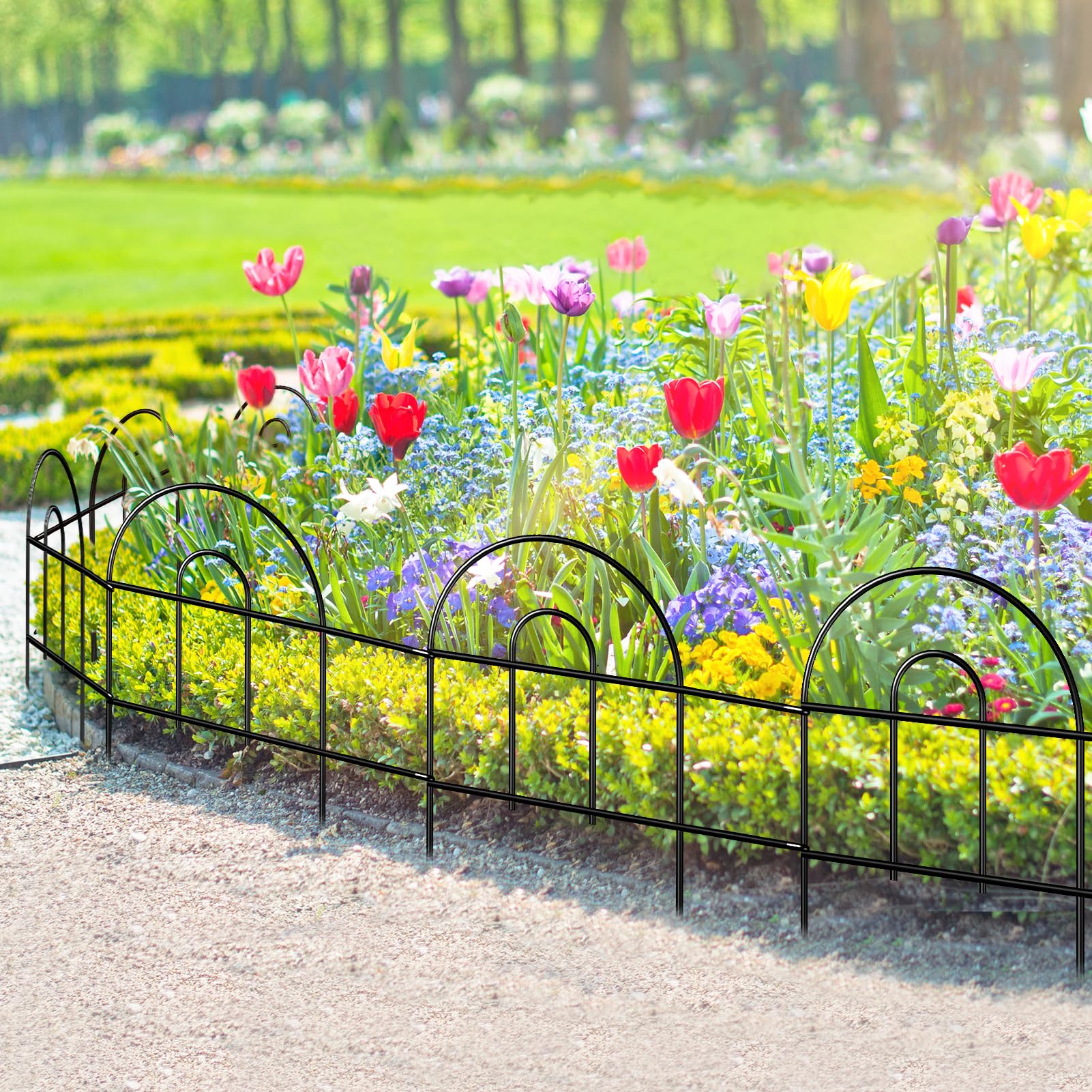 FOREHOGAR decorative border enhances yard appeal while marking plant areas.