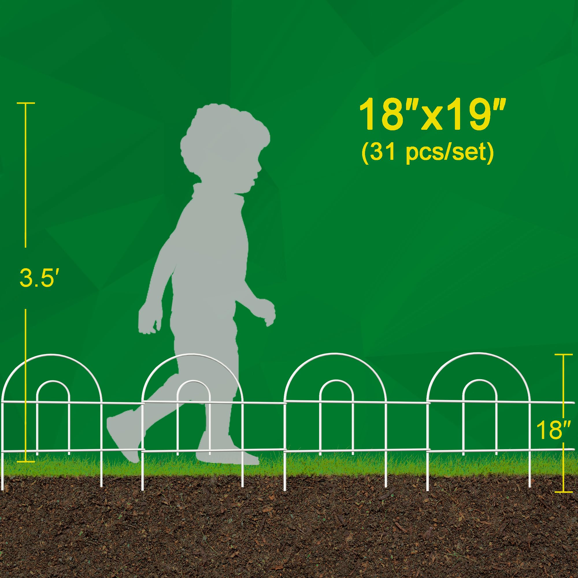 FOREHOGAR border fence protects plants and flowers with a decorative touch.
