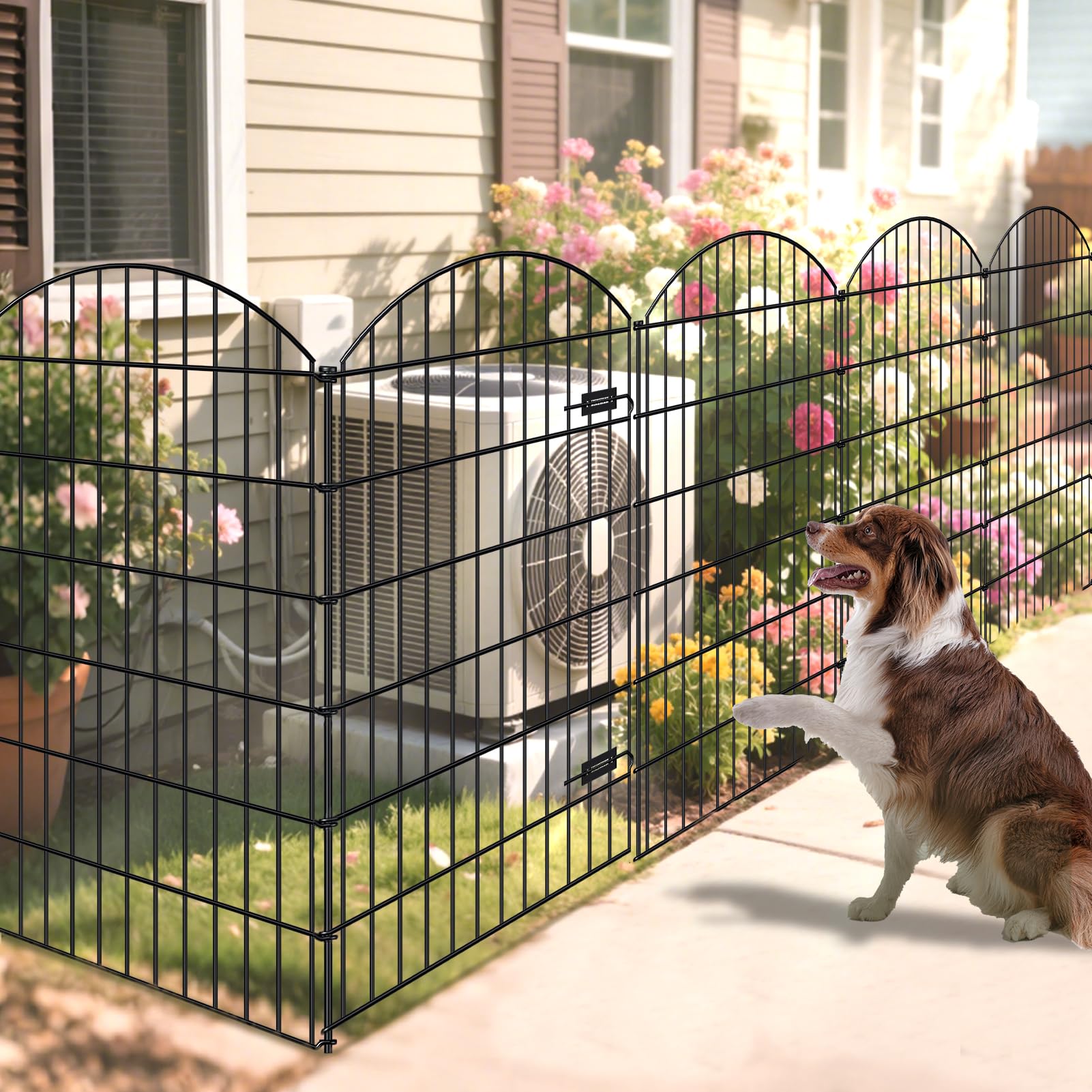 FOREHOGAR garden fence extends with panels for larger areas as needed.