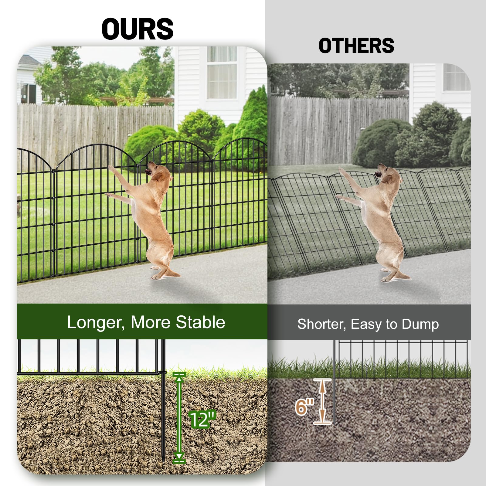 FOREHOGAR installation-steps show easy panel-to-stake assembly