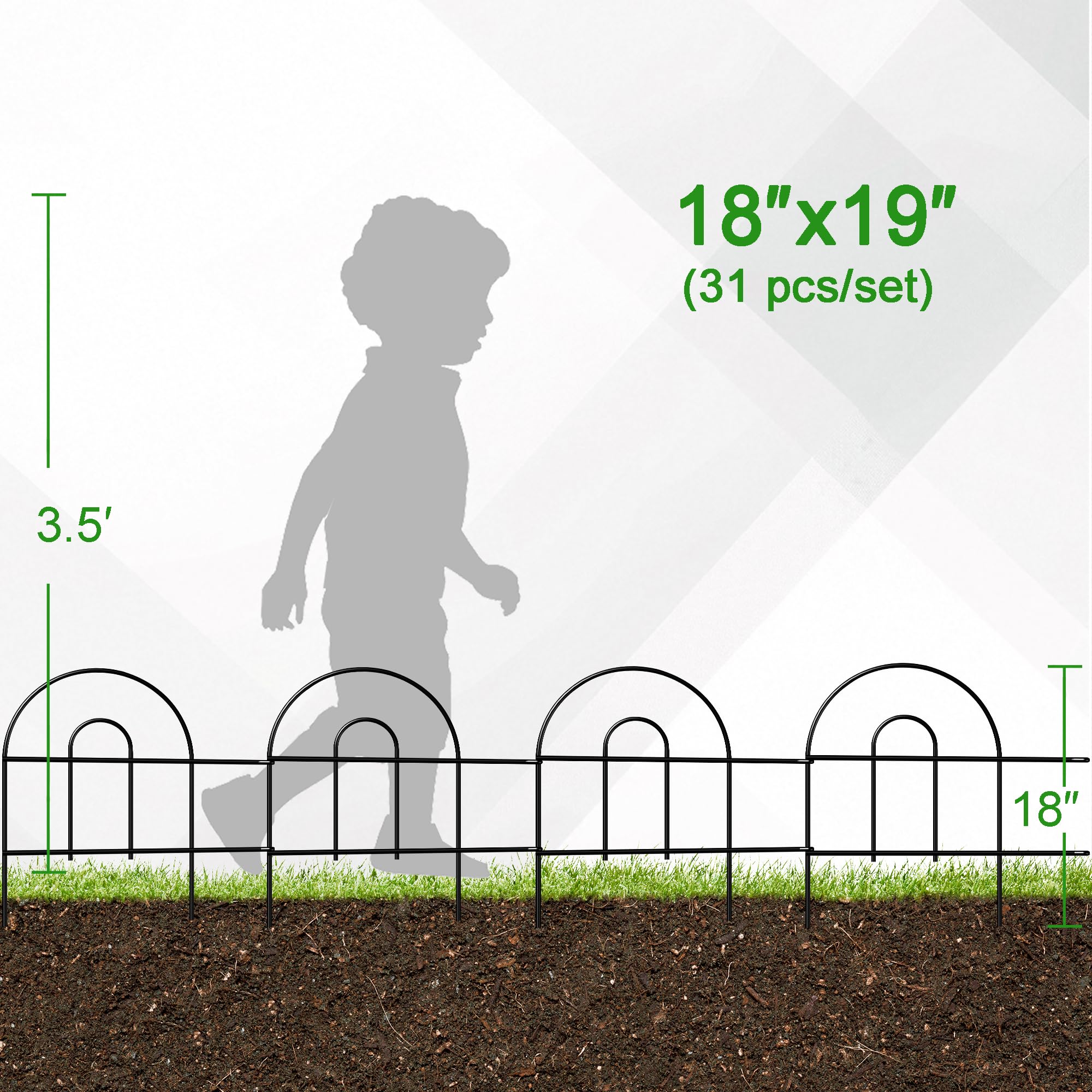 FOREHOGAR no-dig arch border helps protect plants without soil disruption.