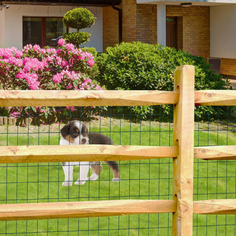 FOREHOGAR versatile fence used as pet enclosure or deer barrier in backyard.