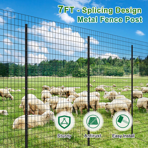 FOREHOGAR rust-resistant post offers long-lasting outdoor fencing protection.