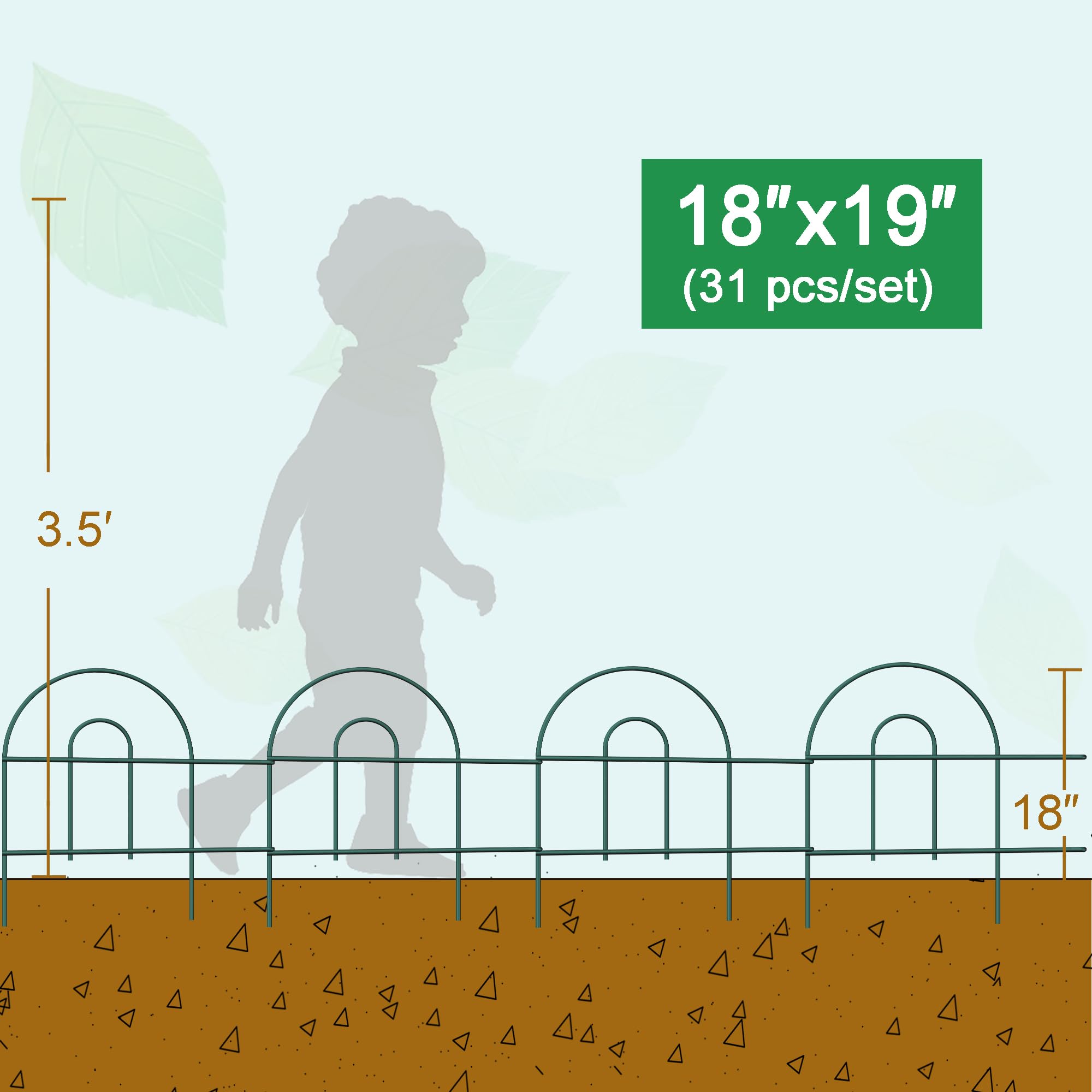 FOREHOGAR rustproof metal fence with powder coating withstands outdoor conditions.