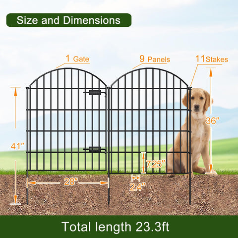 FOREHOGAR stake 41in tall supports stable outdoor enclosure installations
