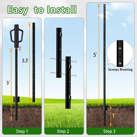 FOREHOGAR fence post tabs compatible with 2x3 fence holes.