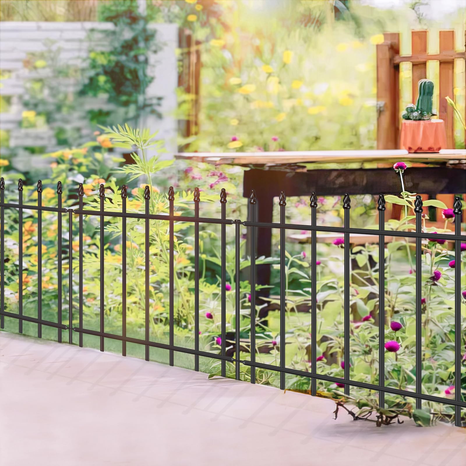 FOREHOGAR yard-border setup enhances landscaping and walkway definition.