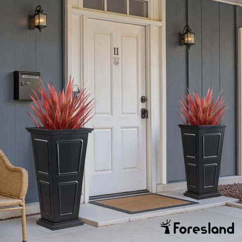 Foresland two planters in box ready for assembly, saving time and shipping space.
