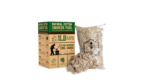 FOREST BEEKEEPING SUPPLY hive smoker fuel packaging showing a ready-to-use 1 lb bag.
