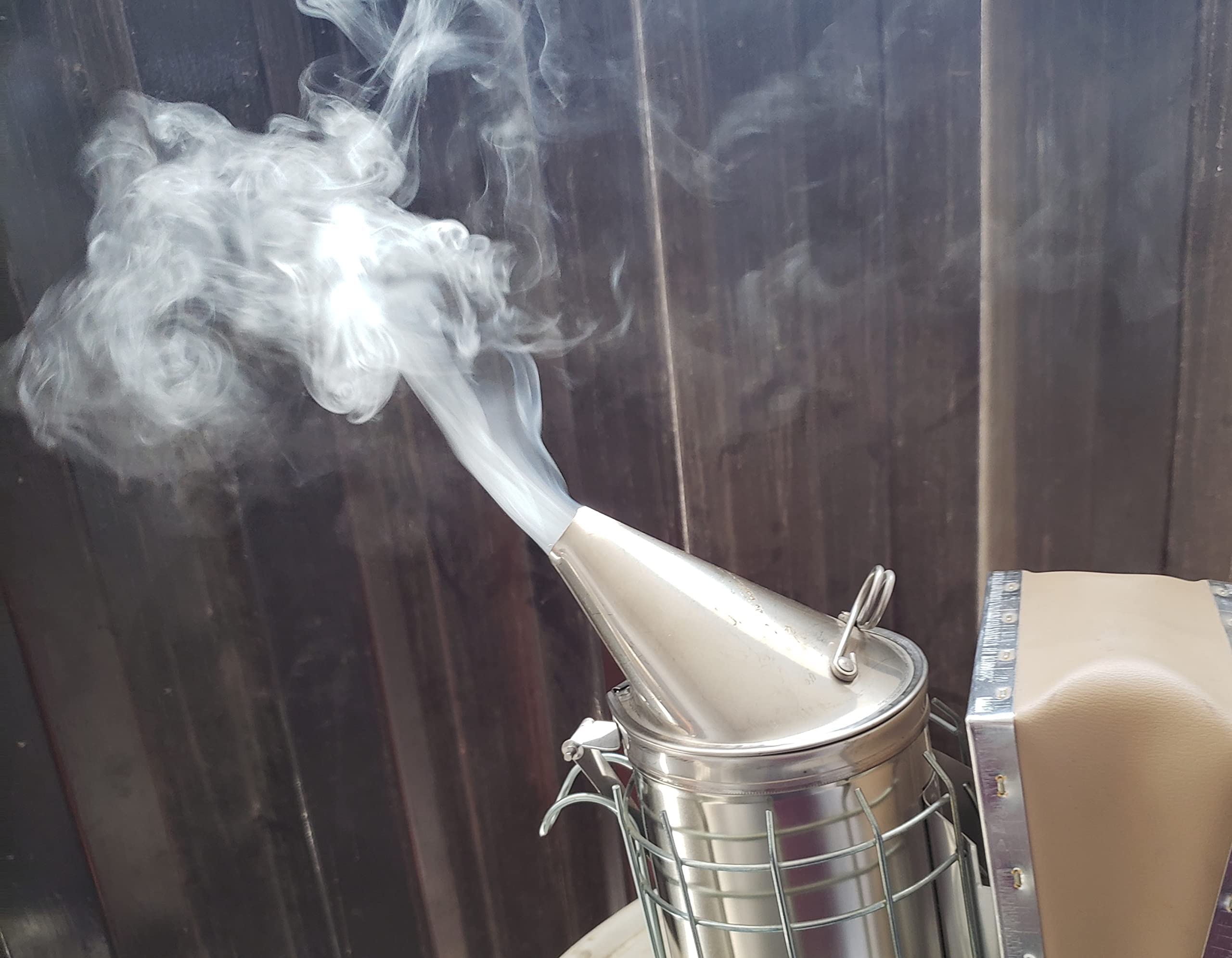 Forest Beekeeping Supply smoker fuel burns steadily for hive checks