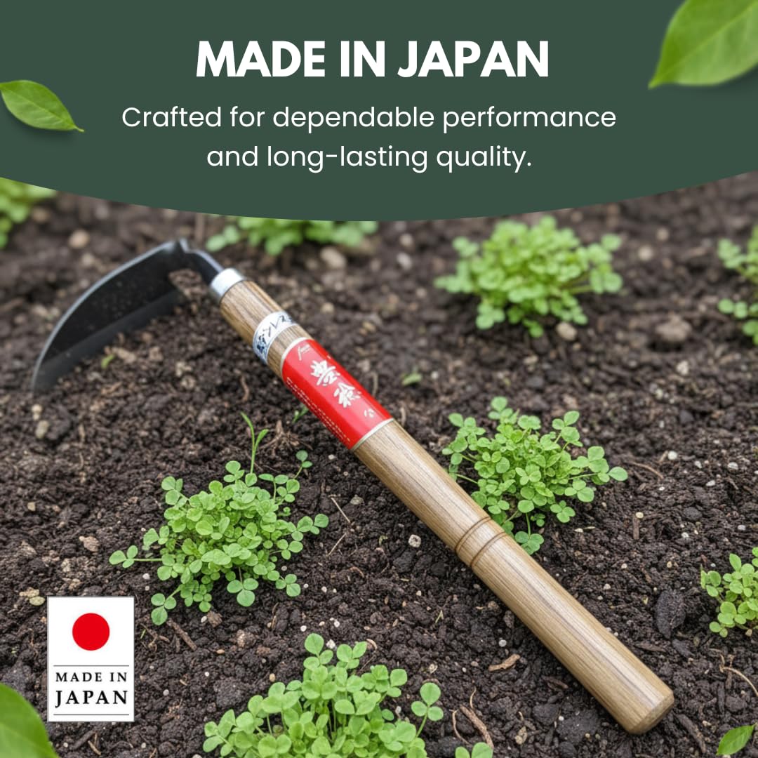 Forest Originals Hounen Miyawaki bed-edge work showing compact blade reach