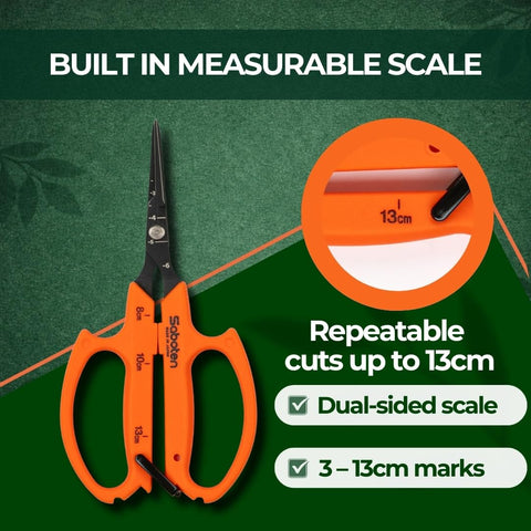 Built-in safety lock keeps blades secure when stored.