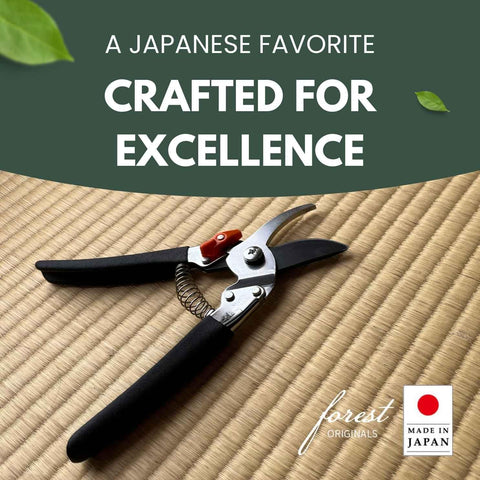 Durable riveted joint on Saboten pruning shears maintains alignment