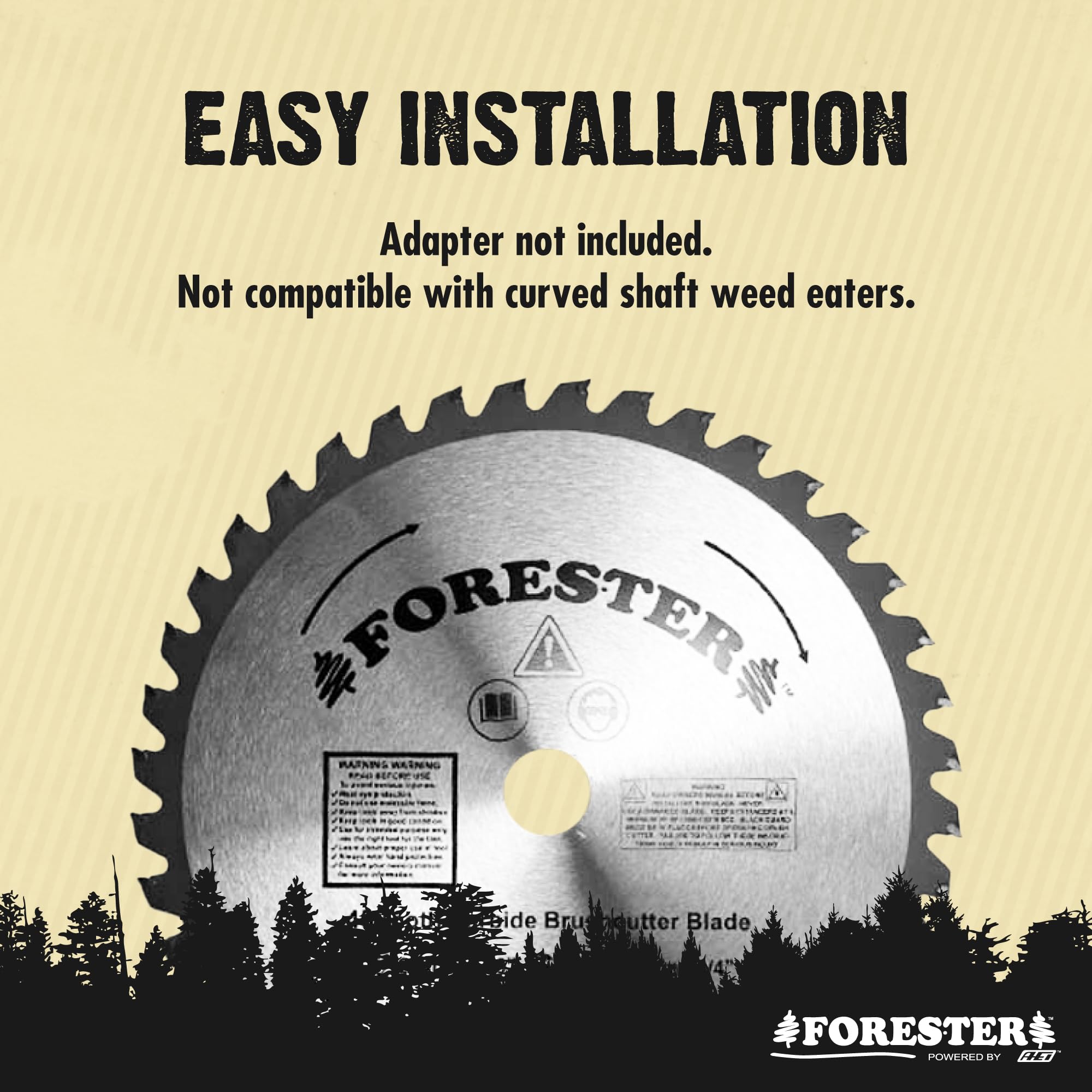 FORESTER 10in blade with 40 teeth ready for heavy-duty cutting