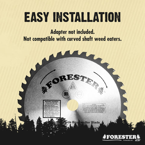 FORESTER 10in blade with 40 teeth ready for heavy-duty cutting