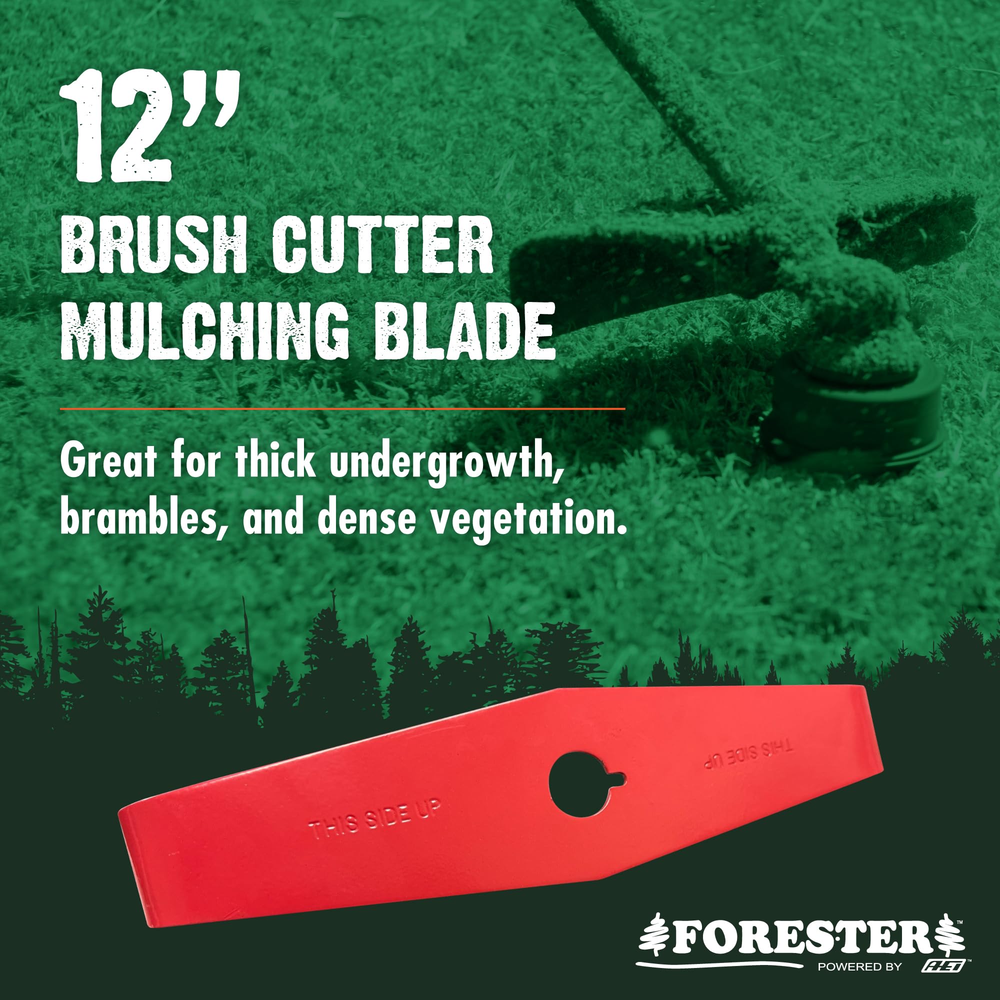 FORESTER 2-tooth tapered blade demonstrates fast, smooth cutting action