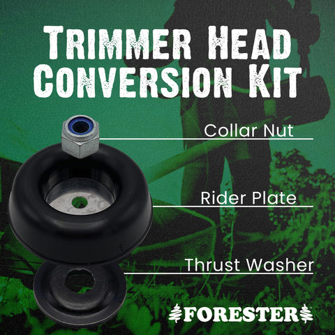 FORESTER brush-cutter-head compatibility with Husqvarna 325 LXT enables quick upgrades.