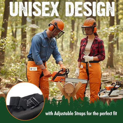 FORESTER 12-layer protection inside chaps for reinforced cut resistance.